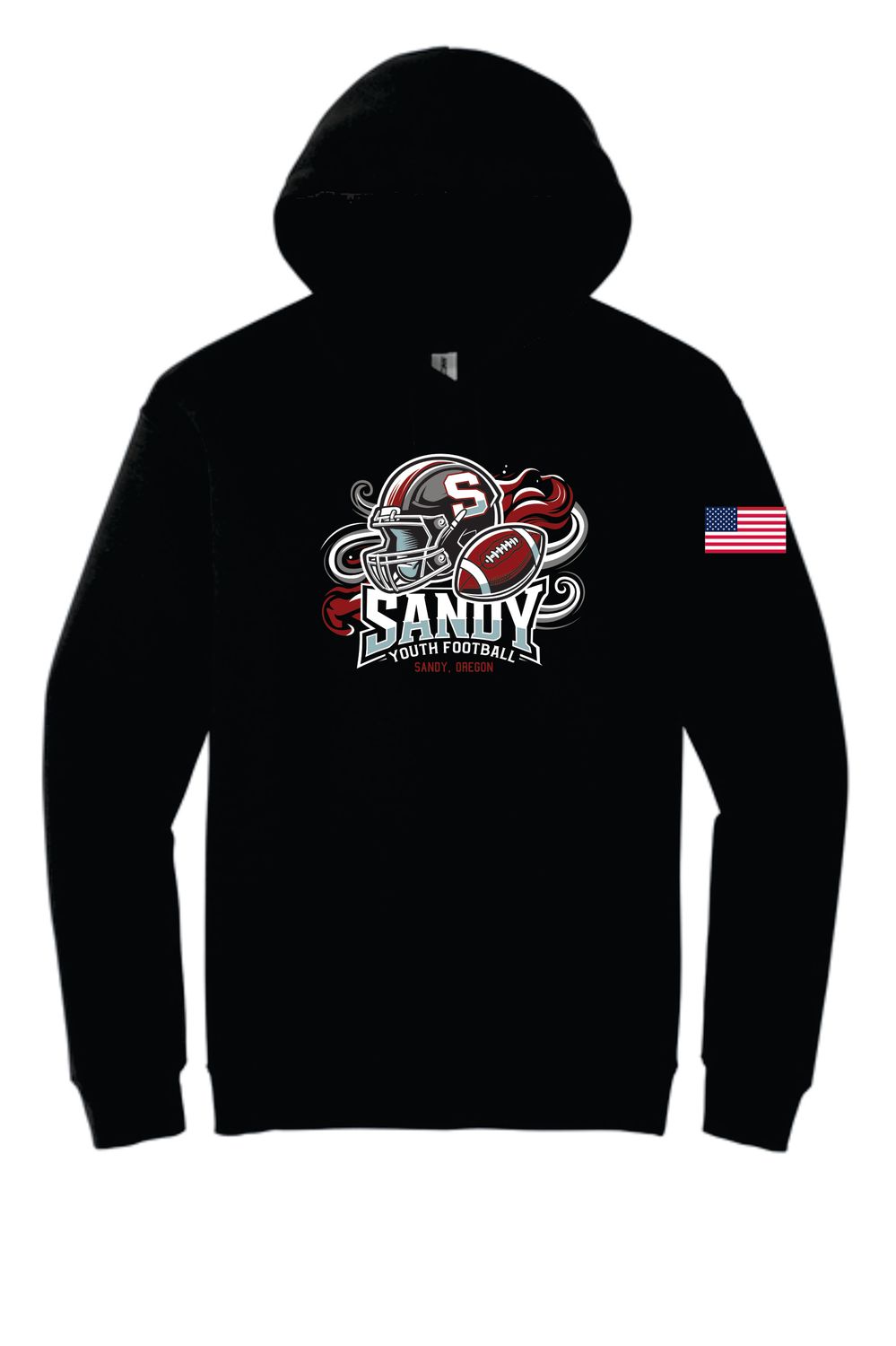 Sandy Youth Football Logo Hoodie