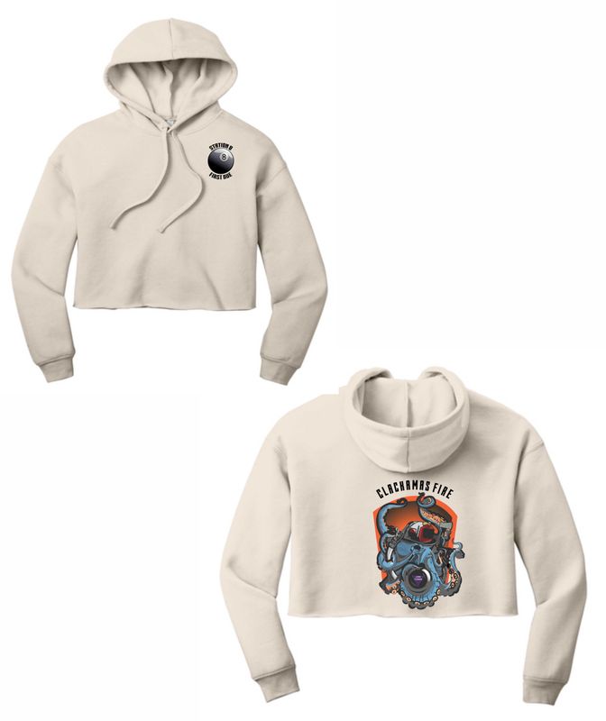 Station 8 Ladies Crop Hoodie