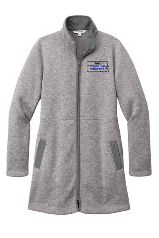 Ladies Sweater Fleece Long Jacket