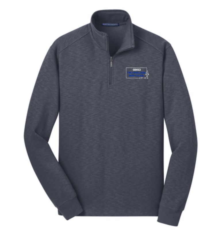 Mens Slub Fleece 1/4 Zip