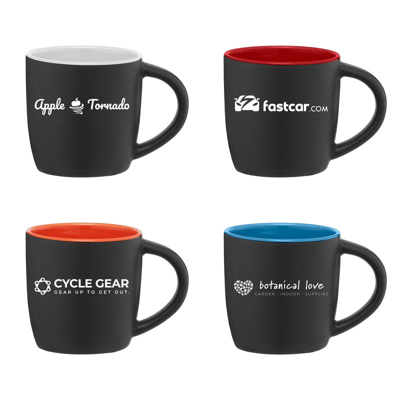 Zanzibar - 12 oz. Matte Black Ceramic Mug with ColorPop