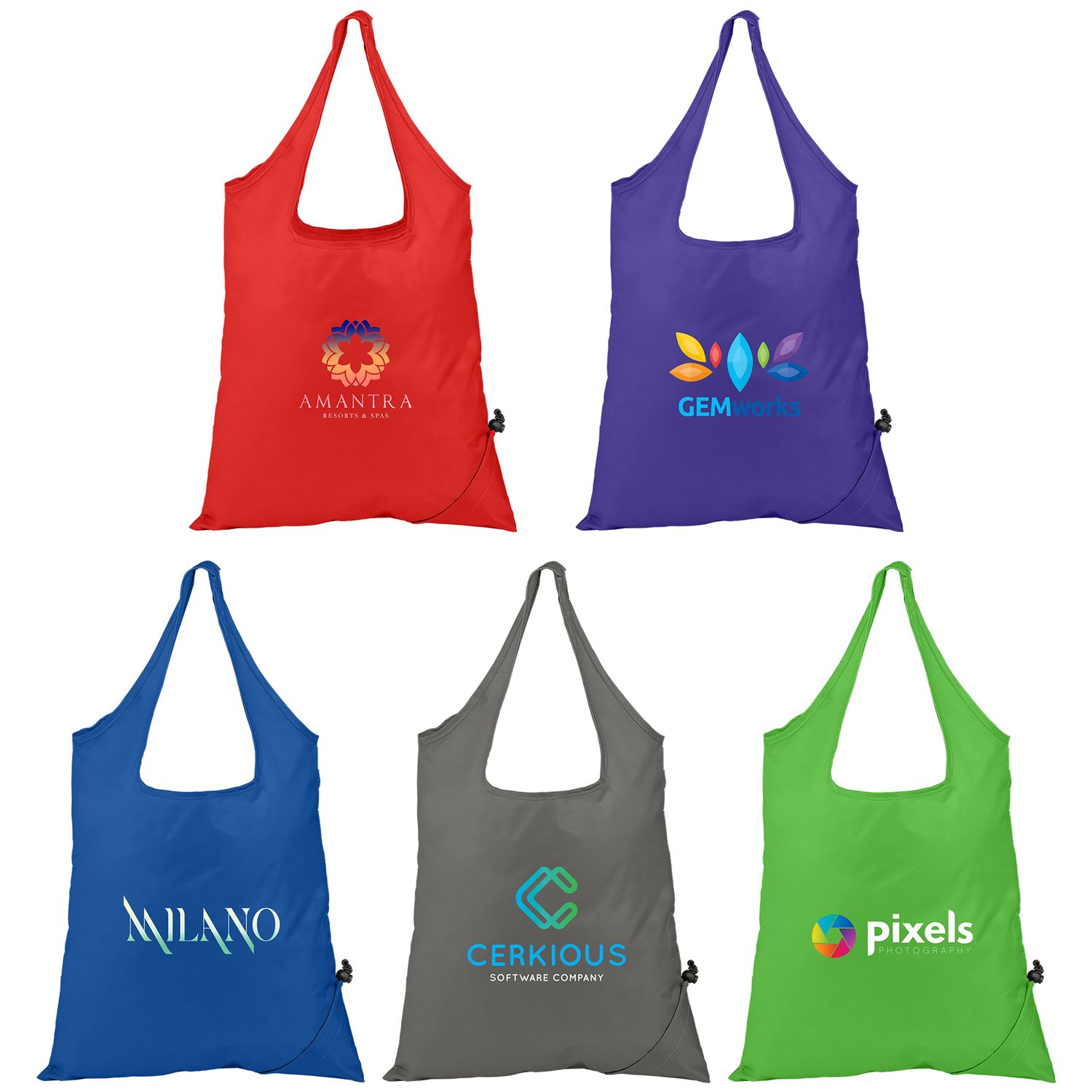 Capri - Foldaway Shopping Tote Bag - Full Color