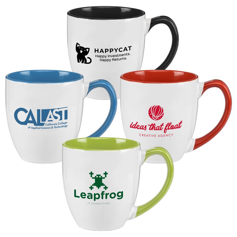 16 oz Two-Tone Ceramic Bistro Mug
