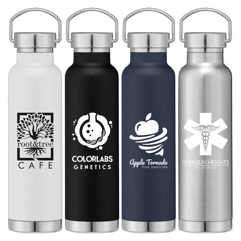 Apollo - 22 oz. Double Wall Stainless Steel Water Bottle with Lid