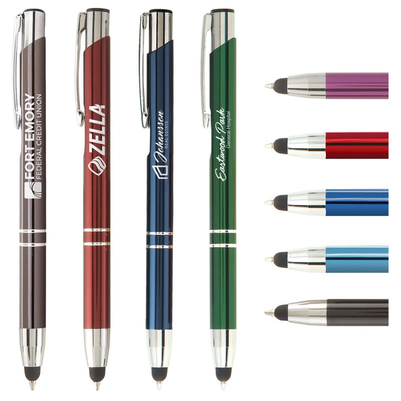 Tres-Chic Touch Stylus - Laser Engraved - Metal Pen