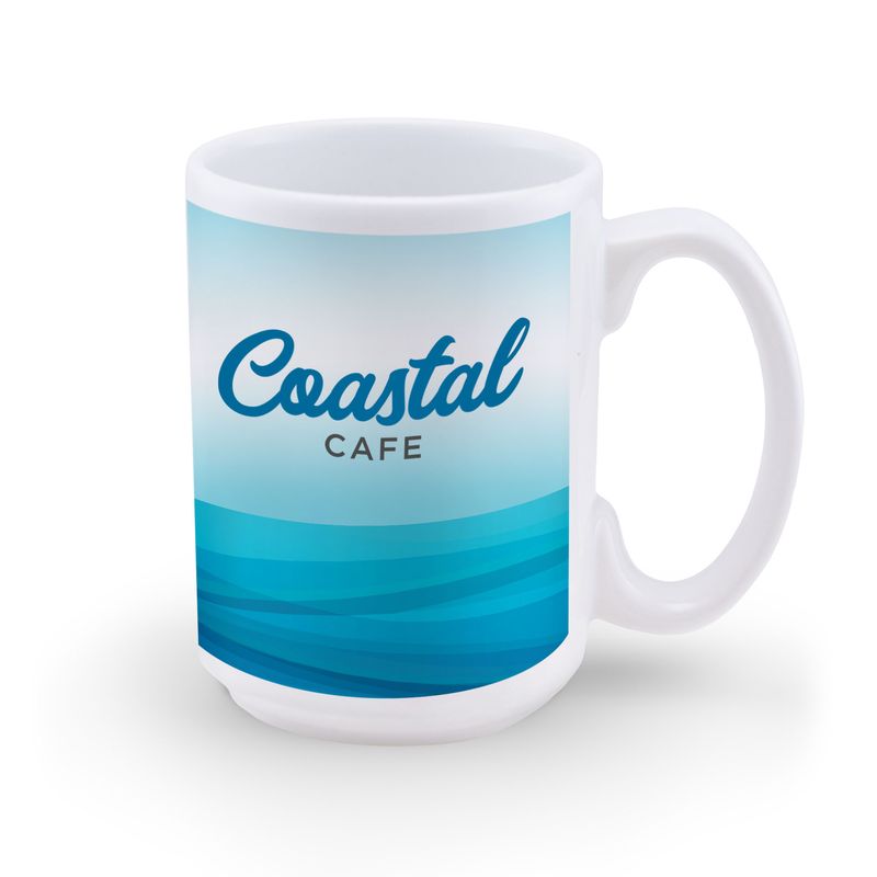 SimpliColor 15 Oz. Ceramic Mug (Digital Full Color Wrap)