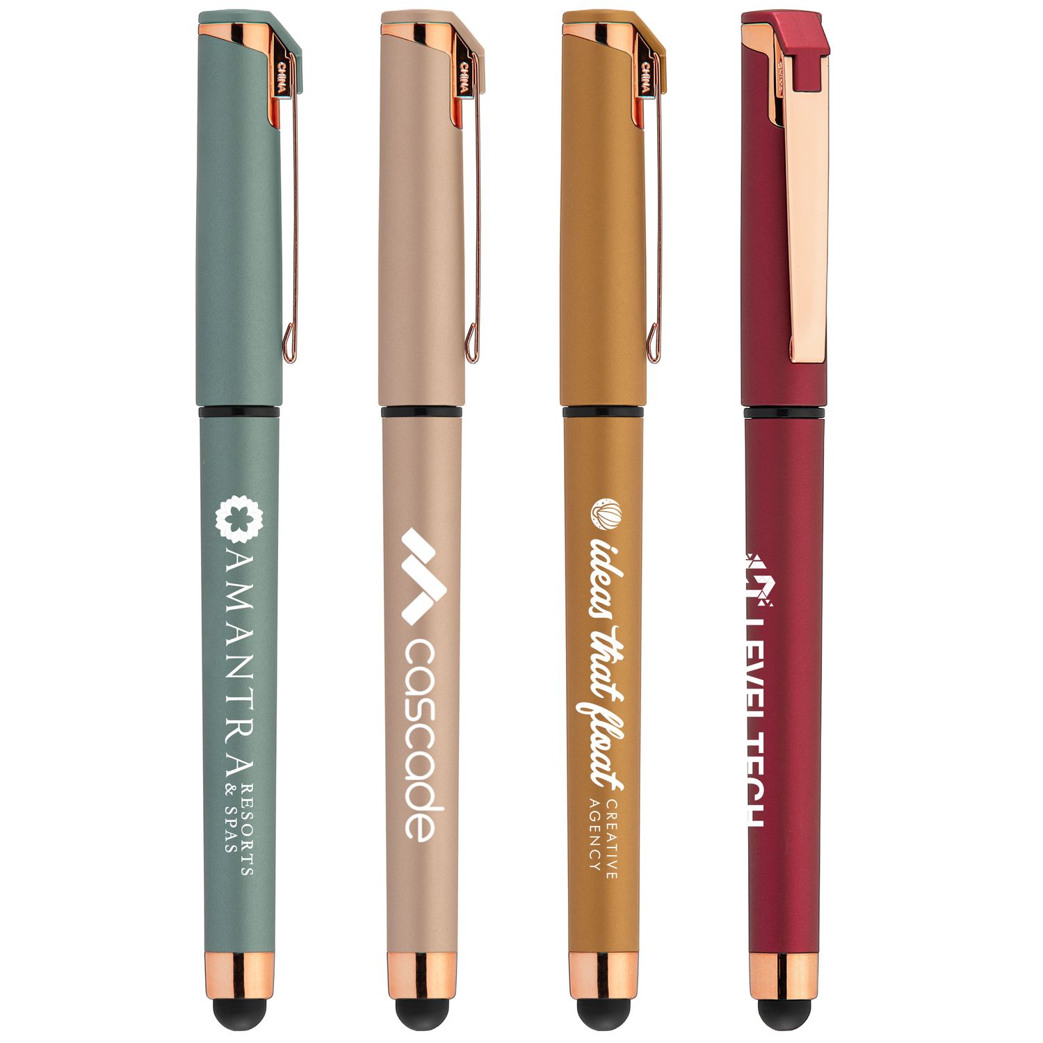 Islander Softy Rose Gold Metallic Designer Gel Pen w/ Stylus