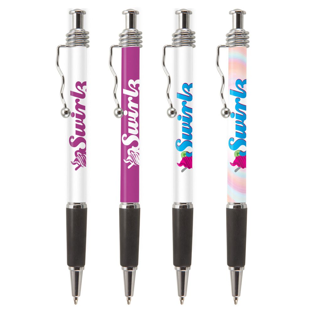 Jazz w/ Squiggle Pocket Clip (Digital Full Color Wrap) Pen