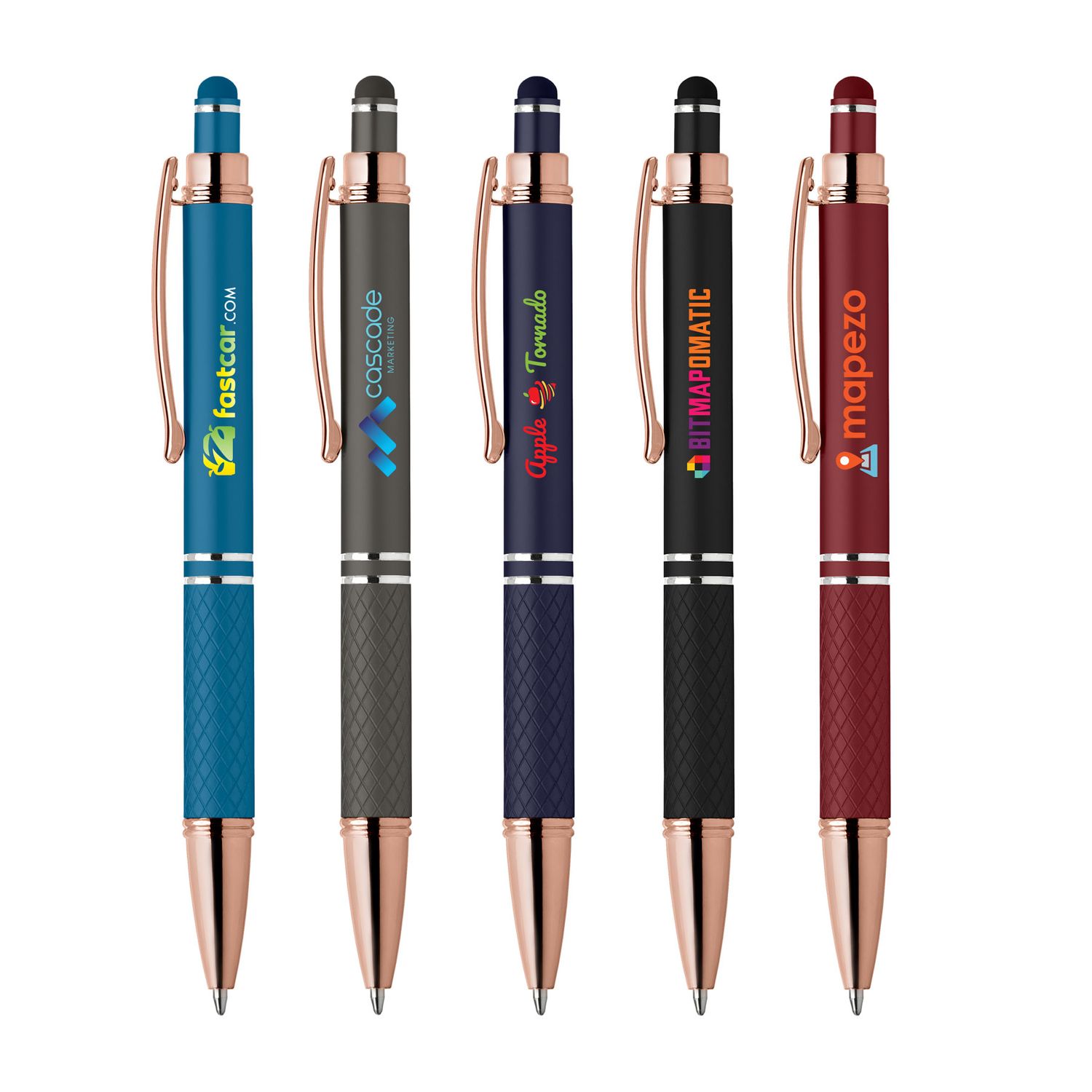 Phoenix Softy Rose Gold Classic Pen w/ Stylus - ColorJet