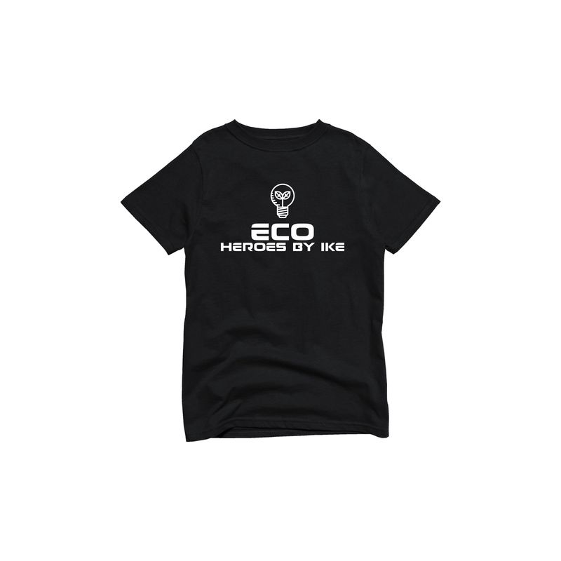 Youth Eco Heroes Logo Shirt- Black