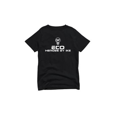 Youth Eco Heroes Logo Shirt- Black