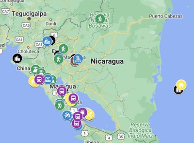 Map of Nicaragua