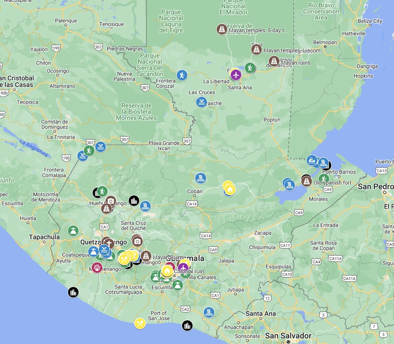 Map of Guatemala