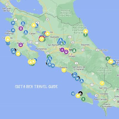 Map of Costa Rica