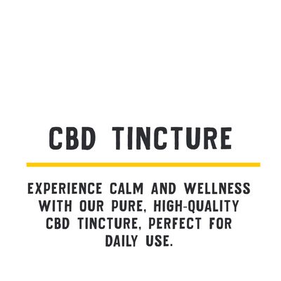 CBD TINCTURE