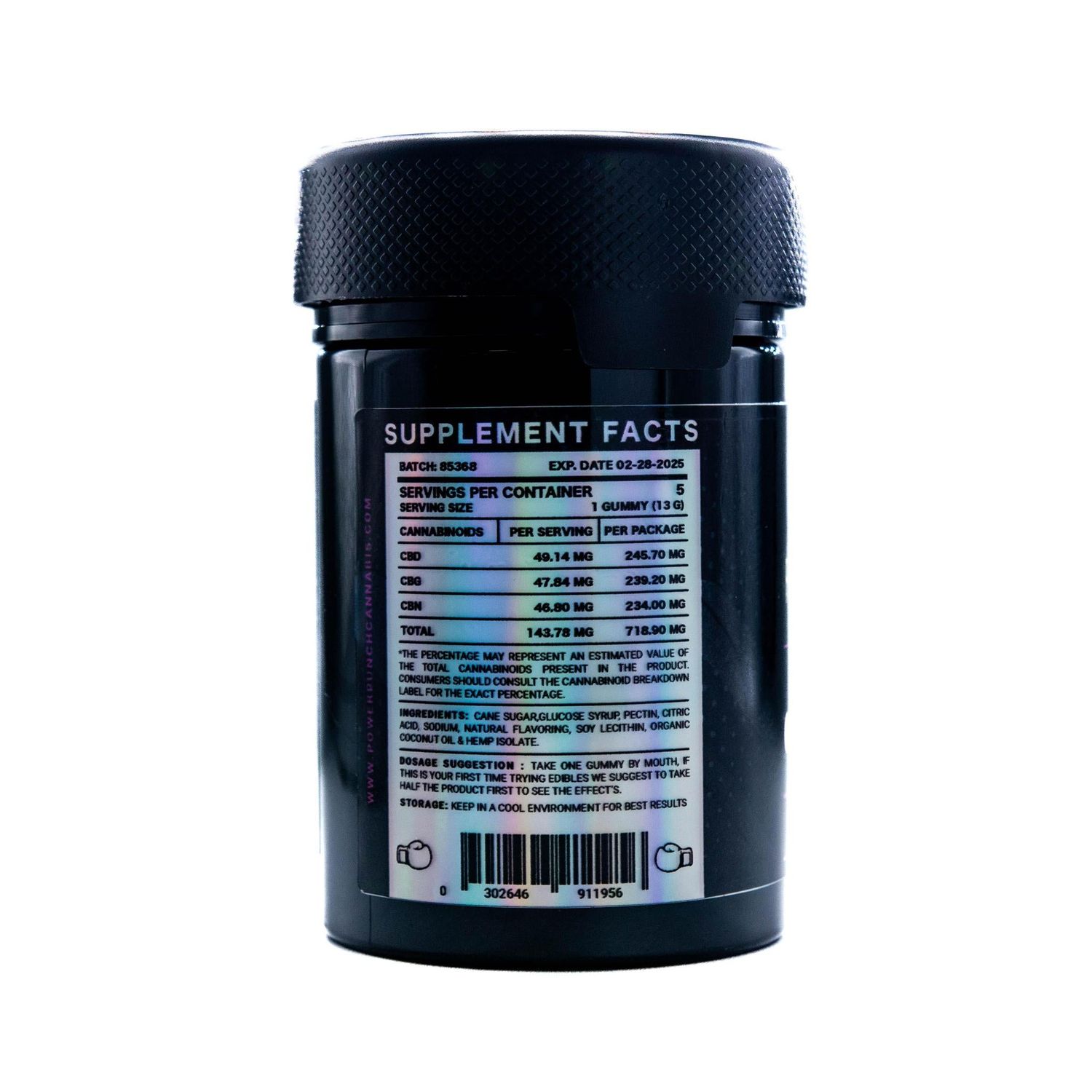 KNOCK OUT GRAPE GUMMIES 150MG FIVE COUNT