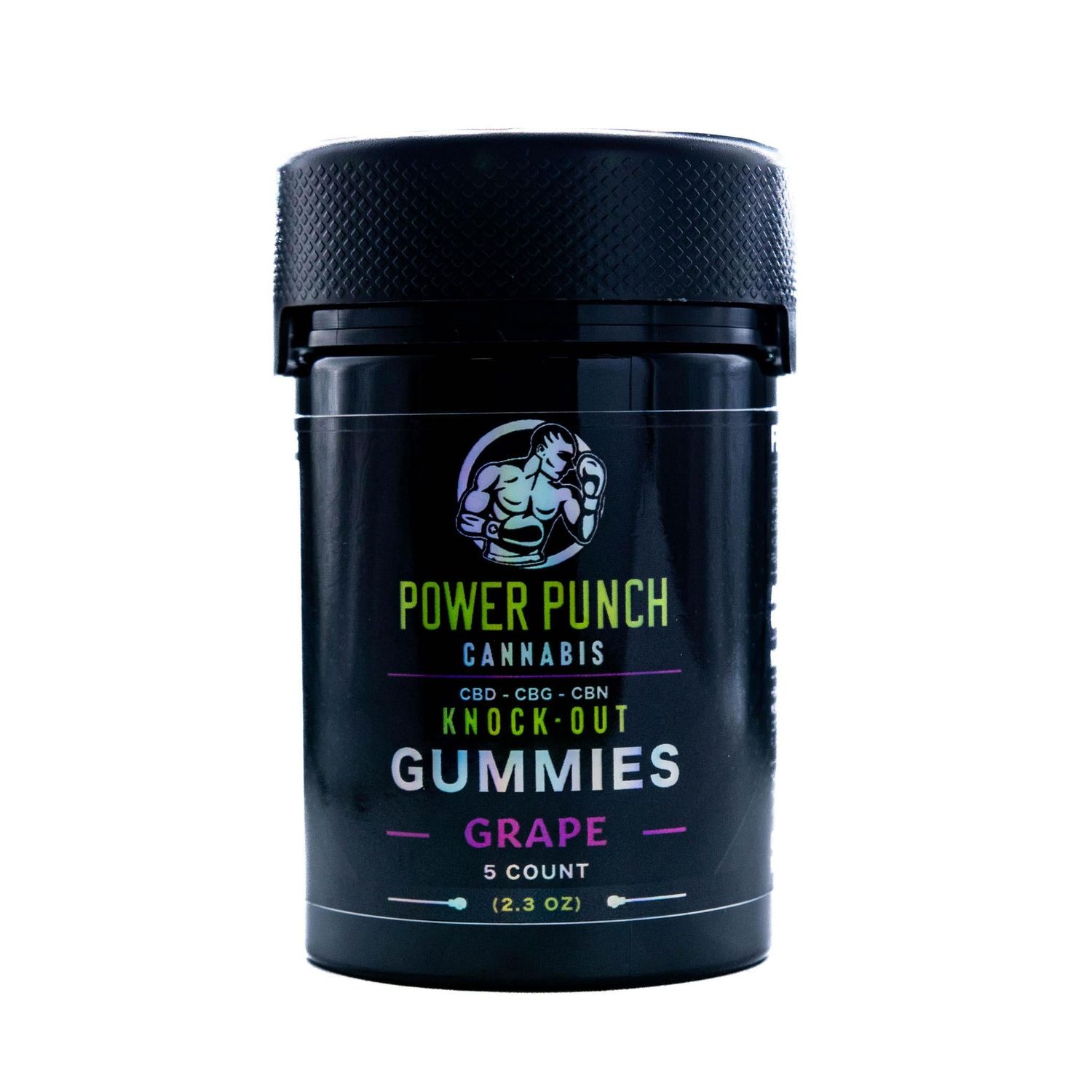 KNOCK OUT GRAPE GUMMIES 150MG FIVE COUNT