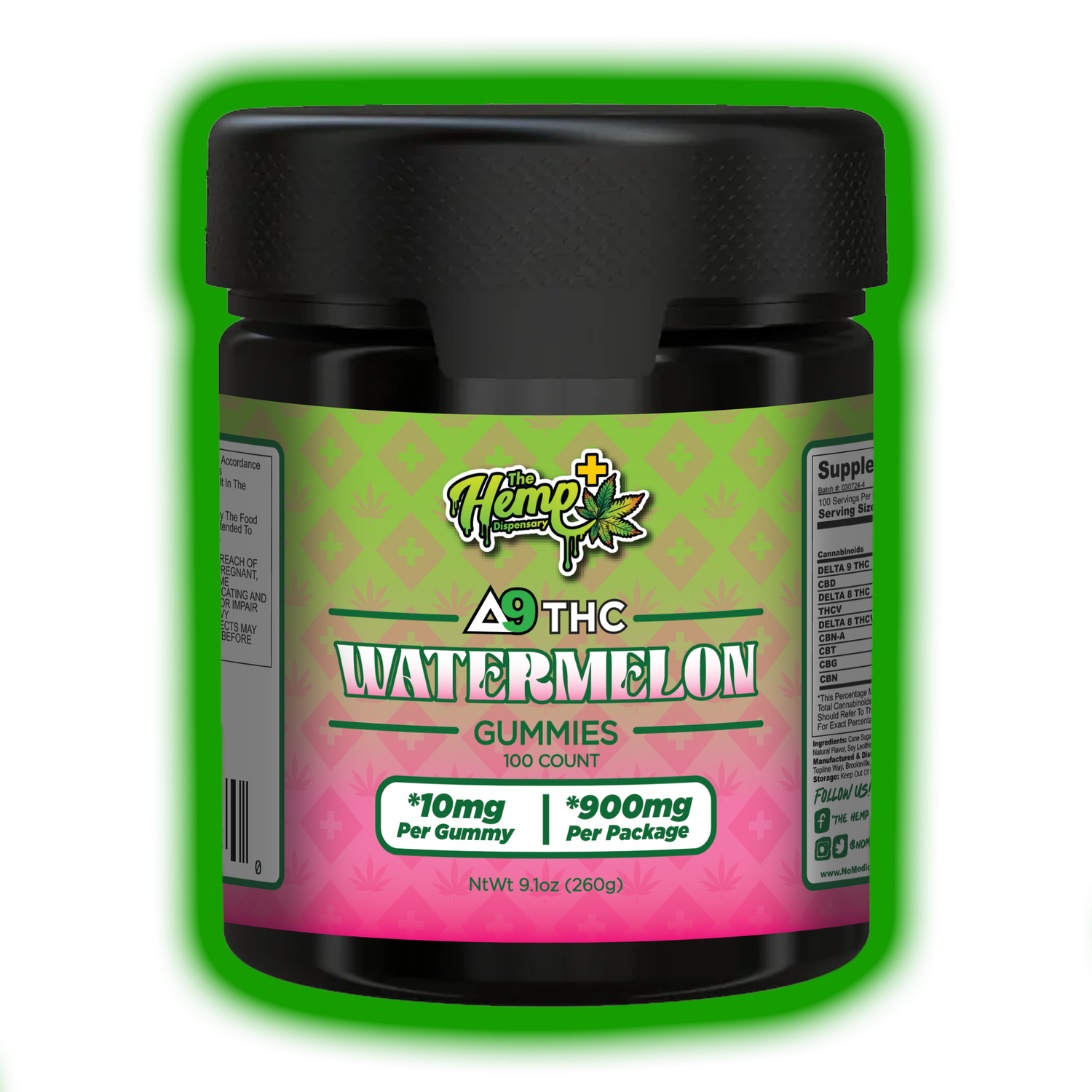 DELTA 9 THC GUMMIES WATERMELON BATCH: 030724-4