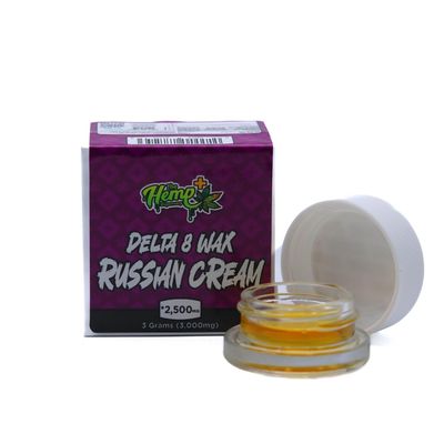 DELTA 8 THC WAX RUSSIAN CREAM THREE GRAMS INDICA