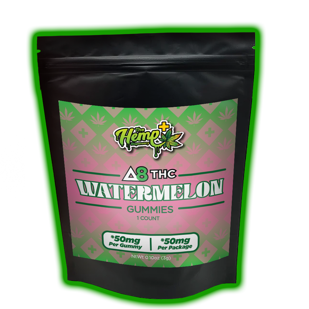 DELTA 8 THC GUMMIES WATERMELON 50MG BATCH: 030724-1