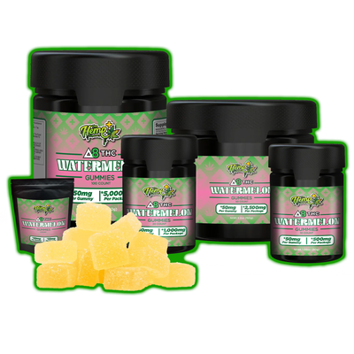 DELTA 8 THC GUMMIES WATERMELON 50MG BATCH: 030724-1