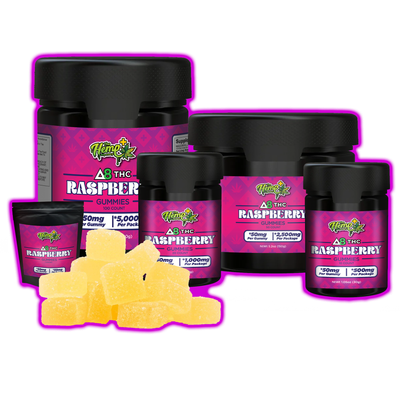 DELTA 8 THC GUMMIES RASPBERRY 50MG