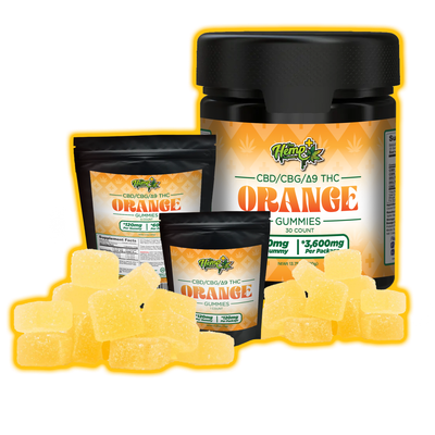 CBD/CBG/DELTA 9 THC GUMMIES ORANGE 120MG