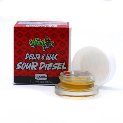 DELTA 8 THC WAX SOUR DIESEL THREE GRAMS SATIVA