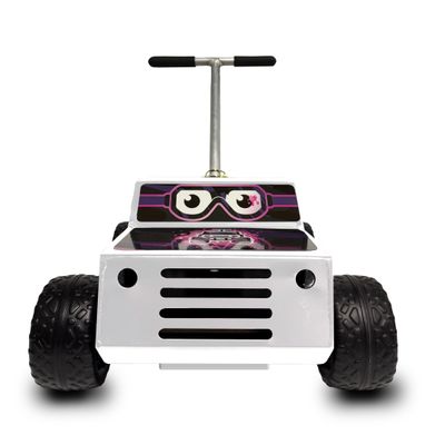 Push Monster- White w/Pink