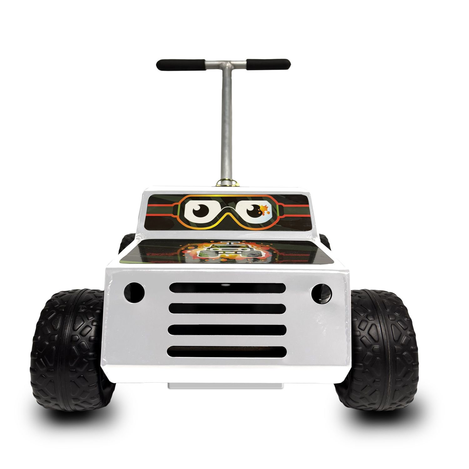 Push Monster- White w/Orange