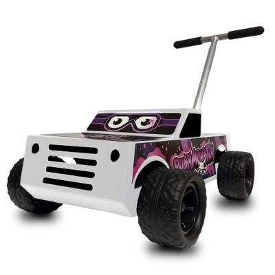 Push Monster- White w/Pink