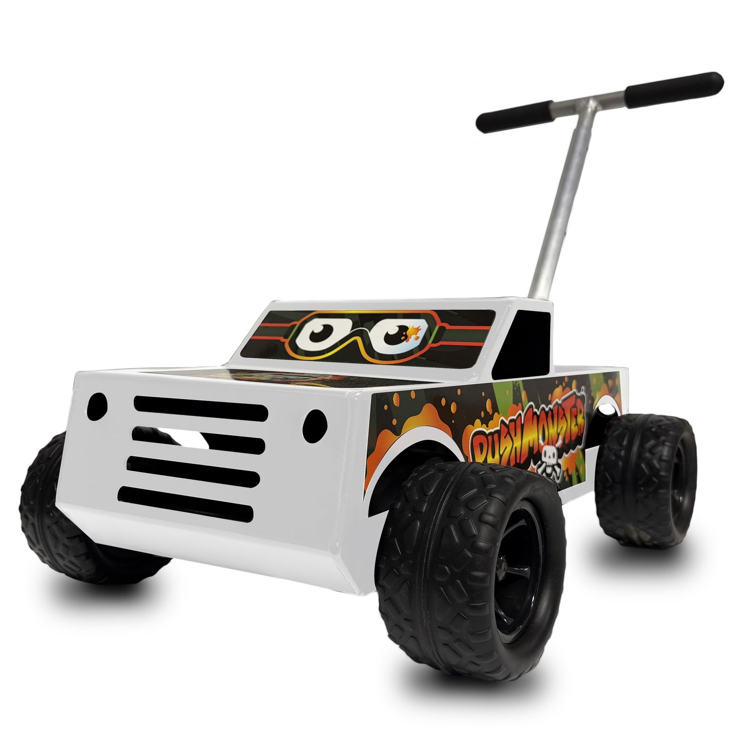 Push Monster- White w/Orange