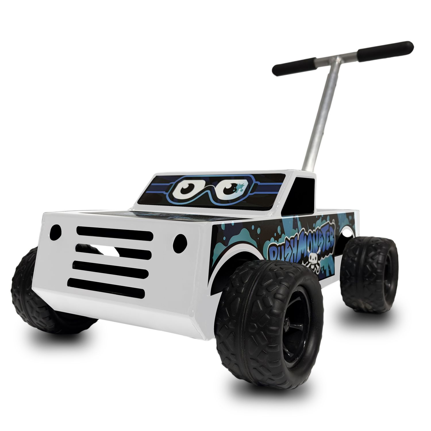 Push Monster- White w/Blue