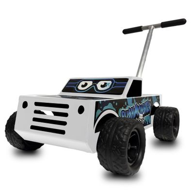 Push Monster- White w/Blue