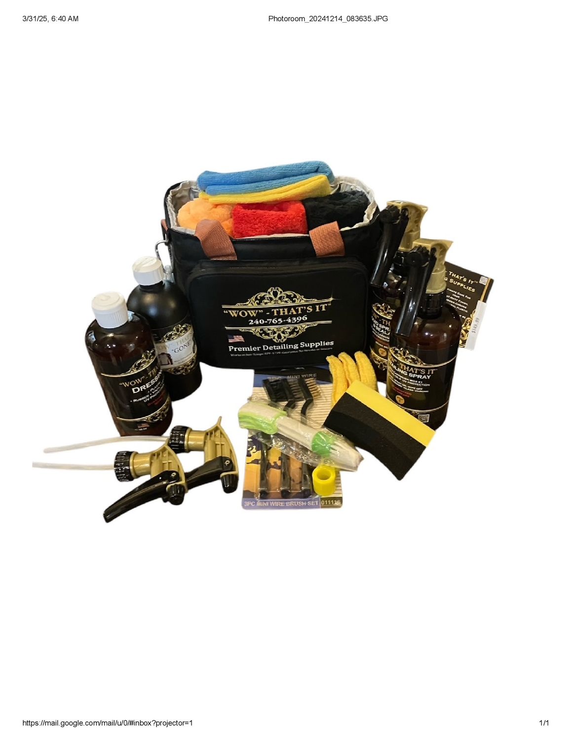 &quot;WOW&quot;- That&#39;s It Ultimate Detail Kit &amp; Insulated Detail Bag