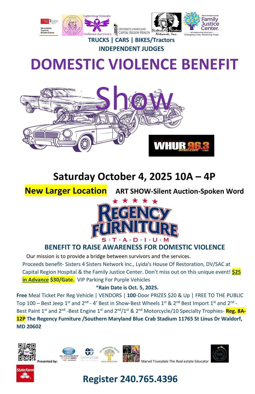 (1) Domestic Violence Auto Show- Now on 70 Acre Farm !!!!