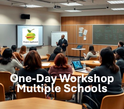 #3.  One-Day Traveling Workshop, In-Person, Multiple Schools