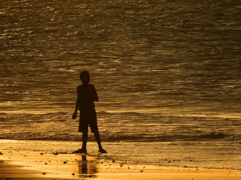 The boy and his beach