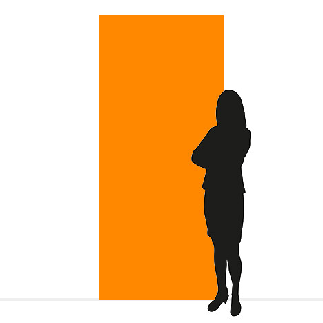 36x82.5" Roll-up banner stand