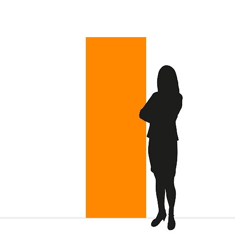 24x72" Roll-up banner stand