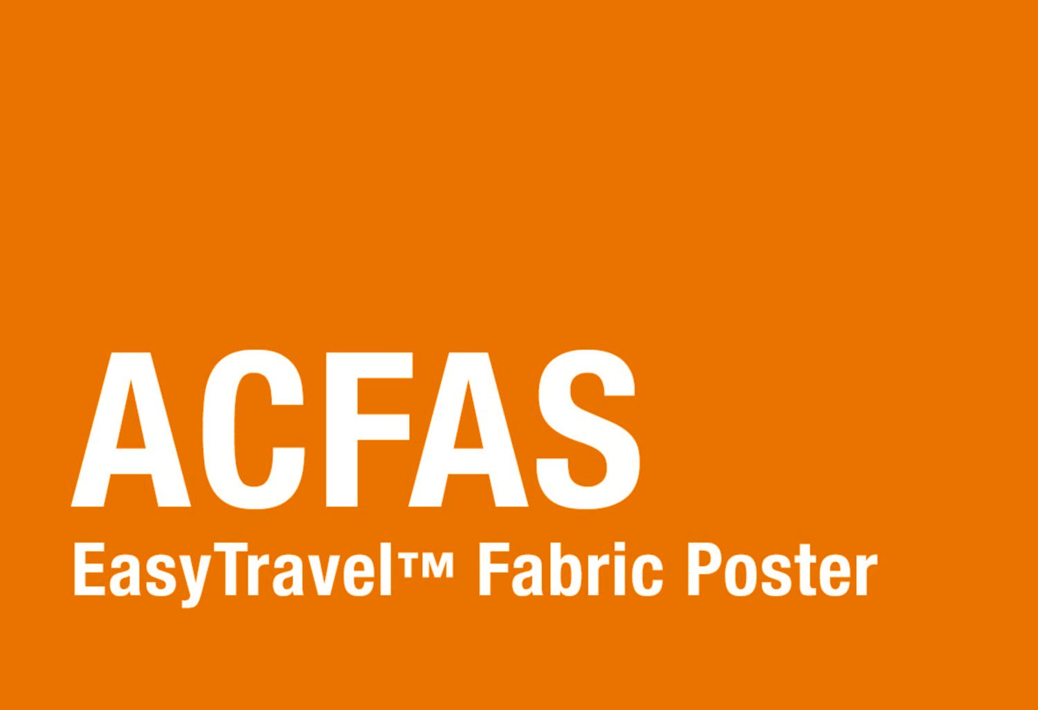 ACFAS-EasyTravel Fabric poster