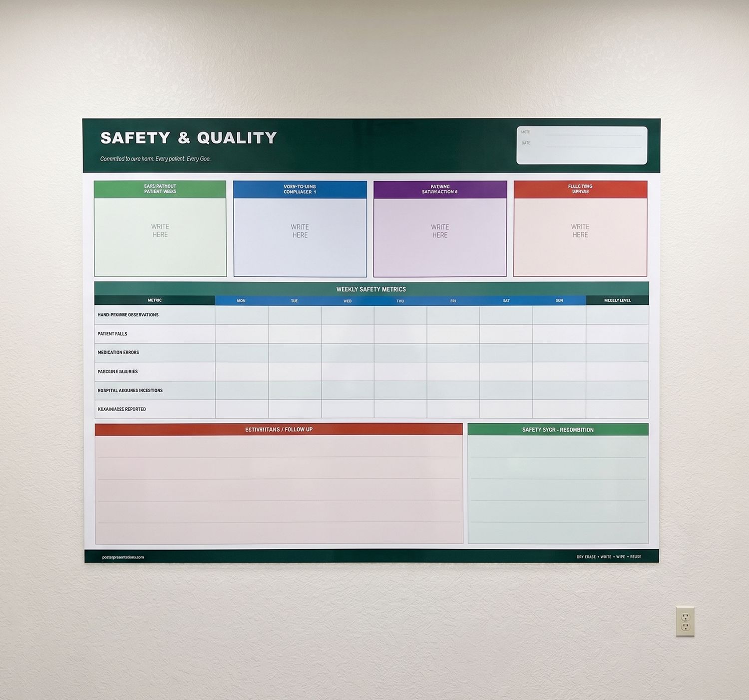 Permanent dry-erase decal