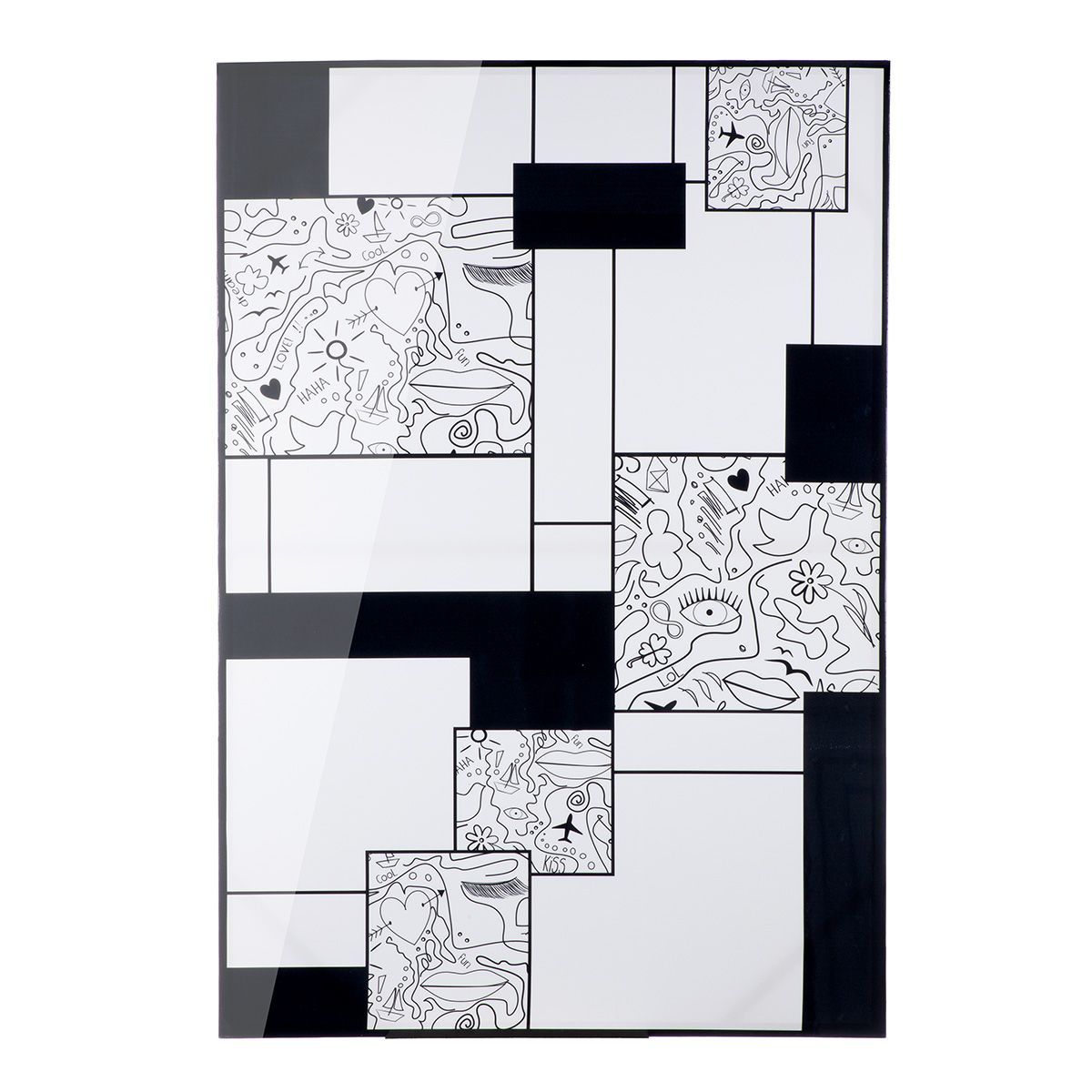 „Abstraktes Motiv“ – Leinwandbild 110x75 cm