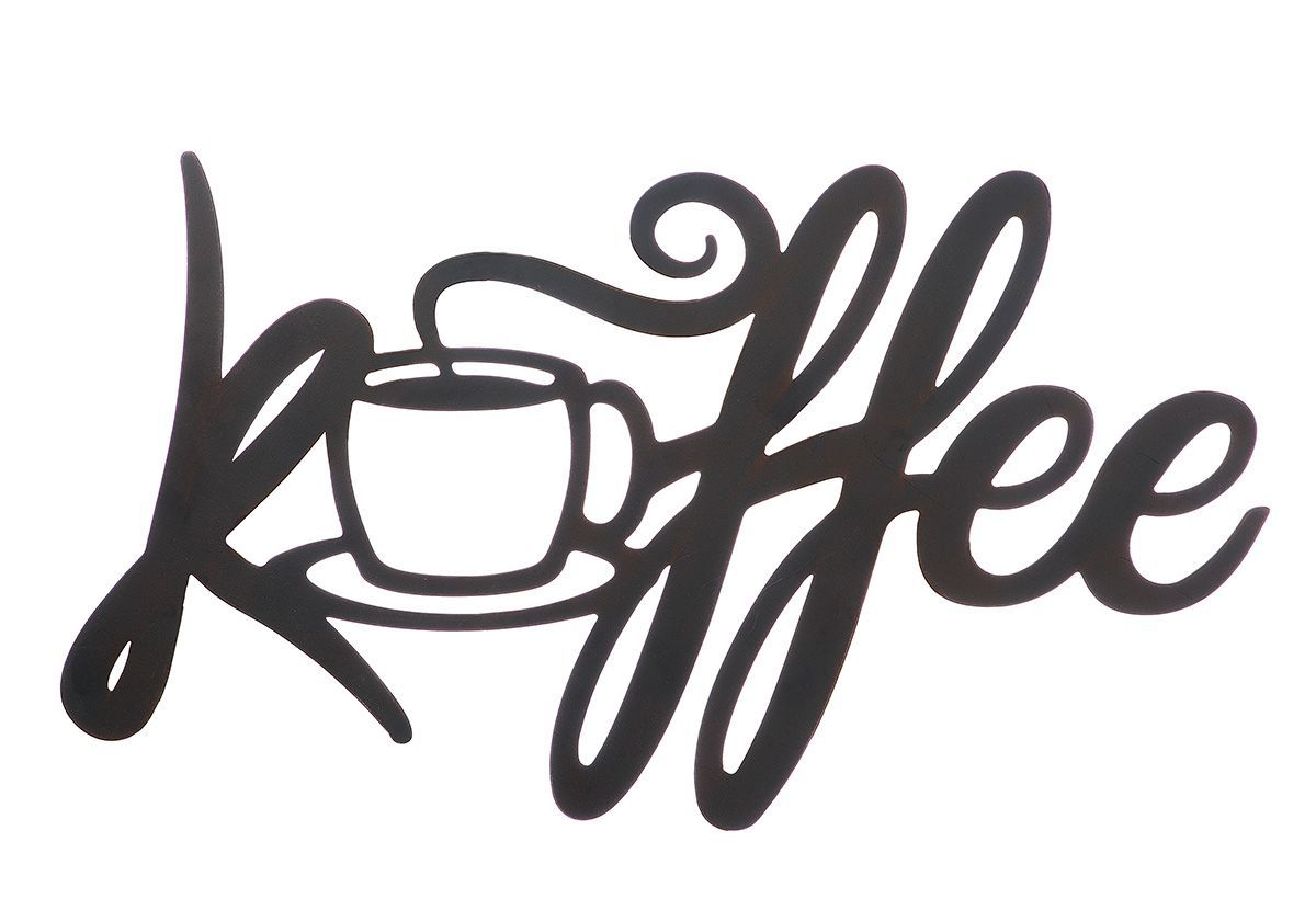 Wandrelief „Kaffee“ aus Metall
