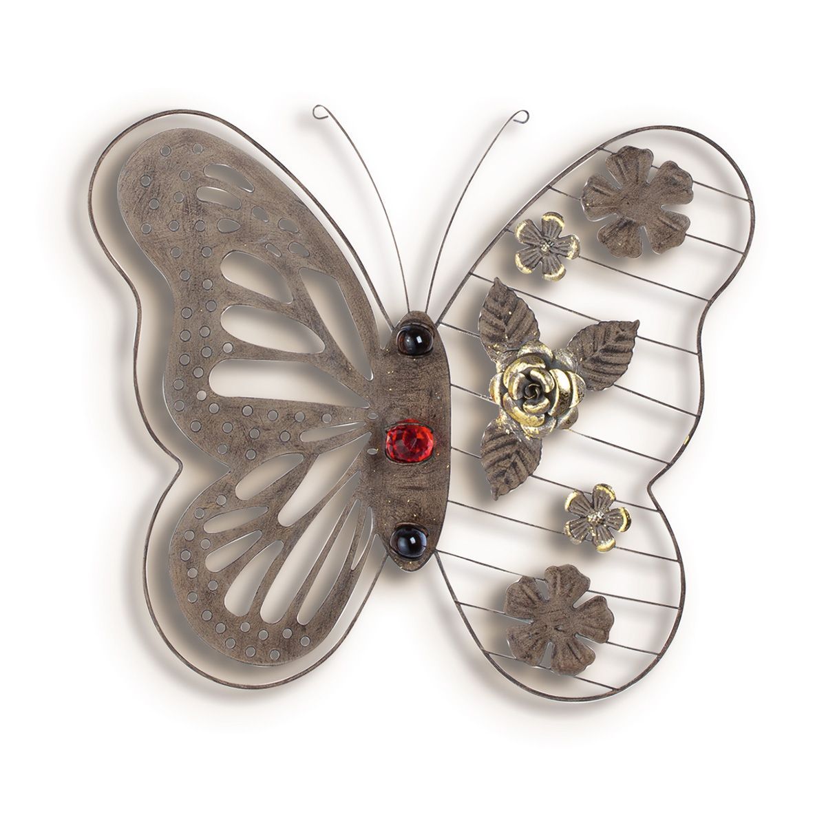 Wandobjekt Schmetterling &quot;Butterfly&quot; – mit Glasperlen