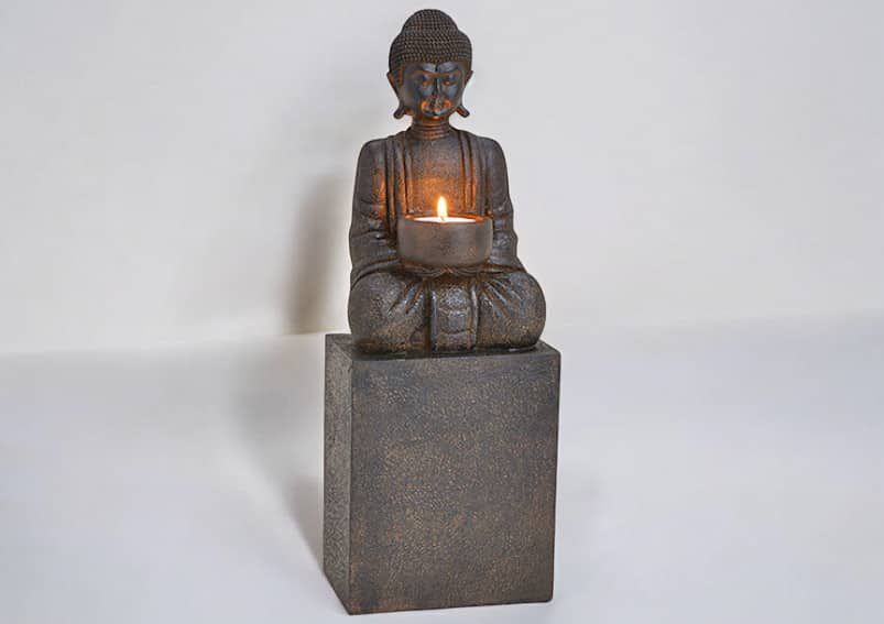 Teelichthalter Buddha - H 35 cm