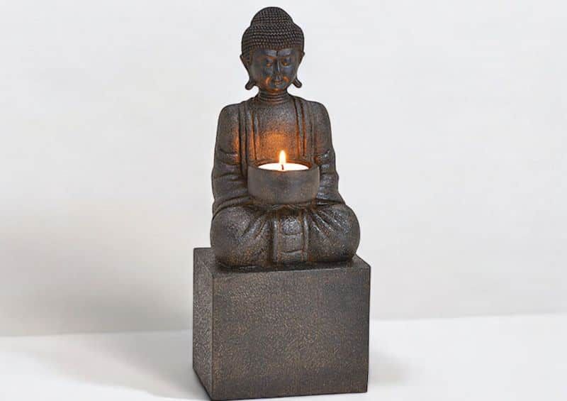 Teelichthalter Buddha - H 33 cm