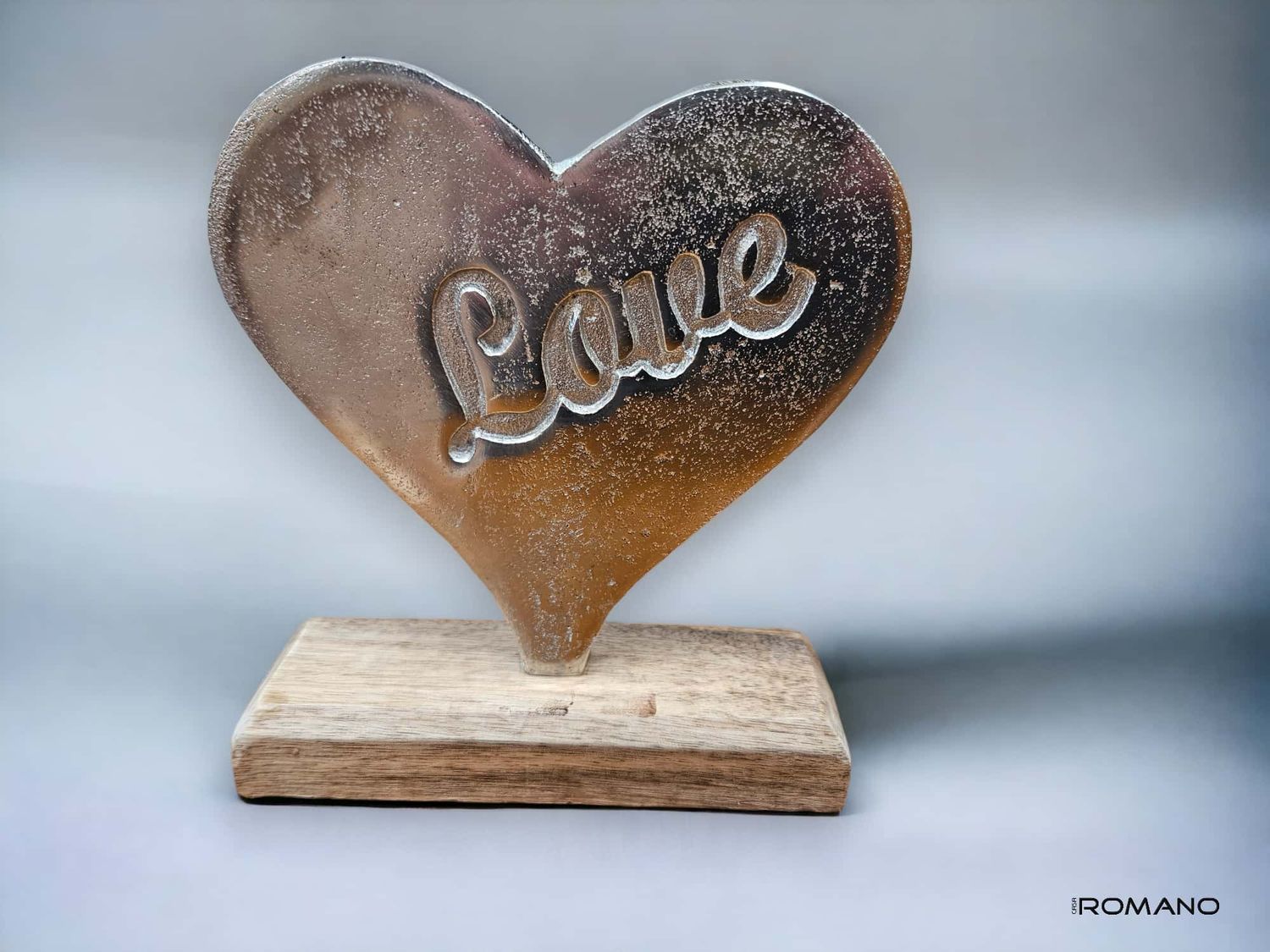 Alu-Herz mit &quot;Love&quot; Gravur