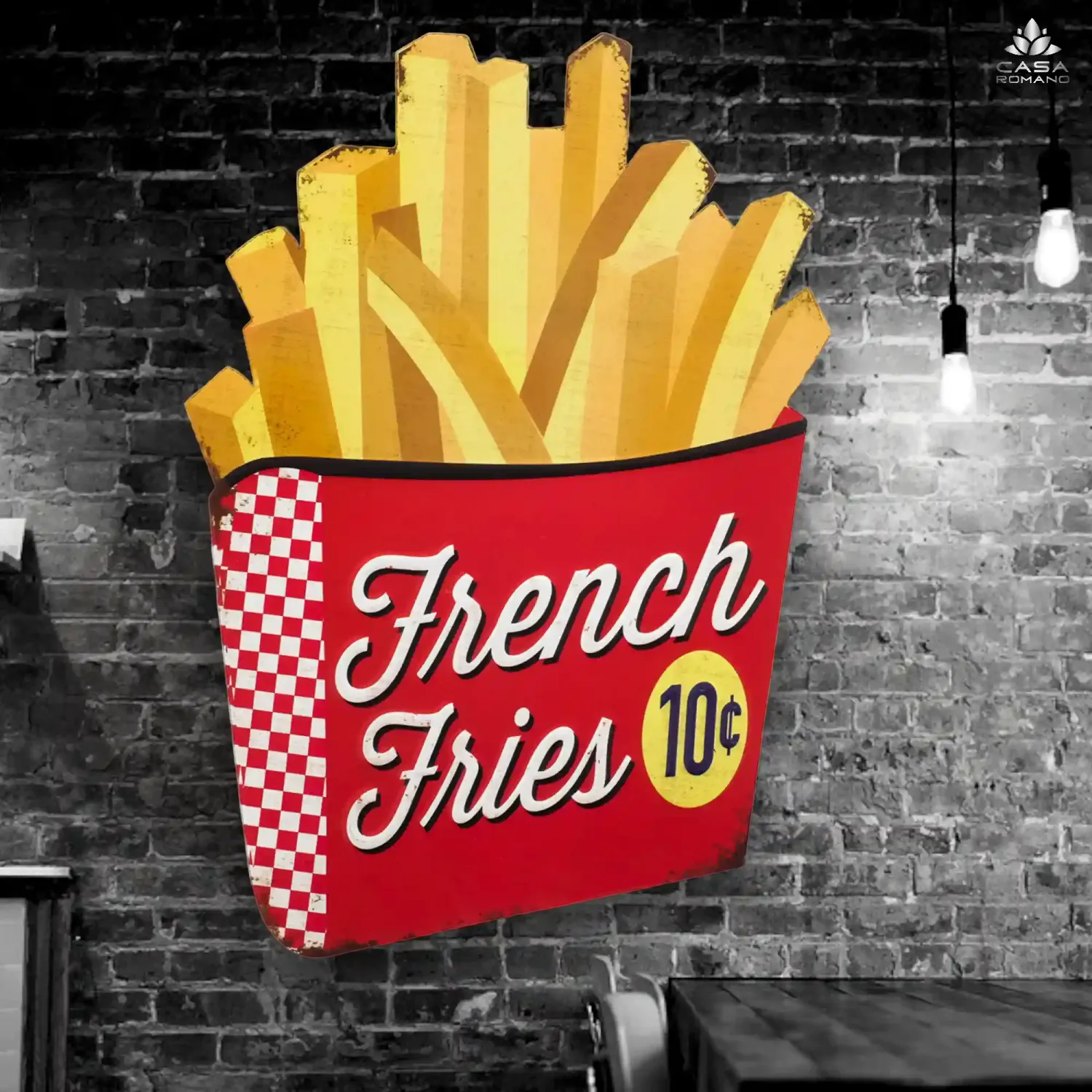 Blechschild &quot;French Fries&quot;