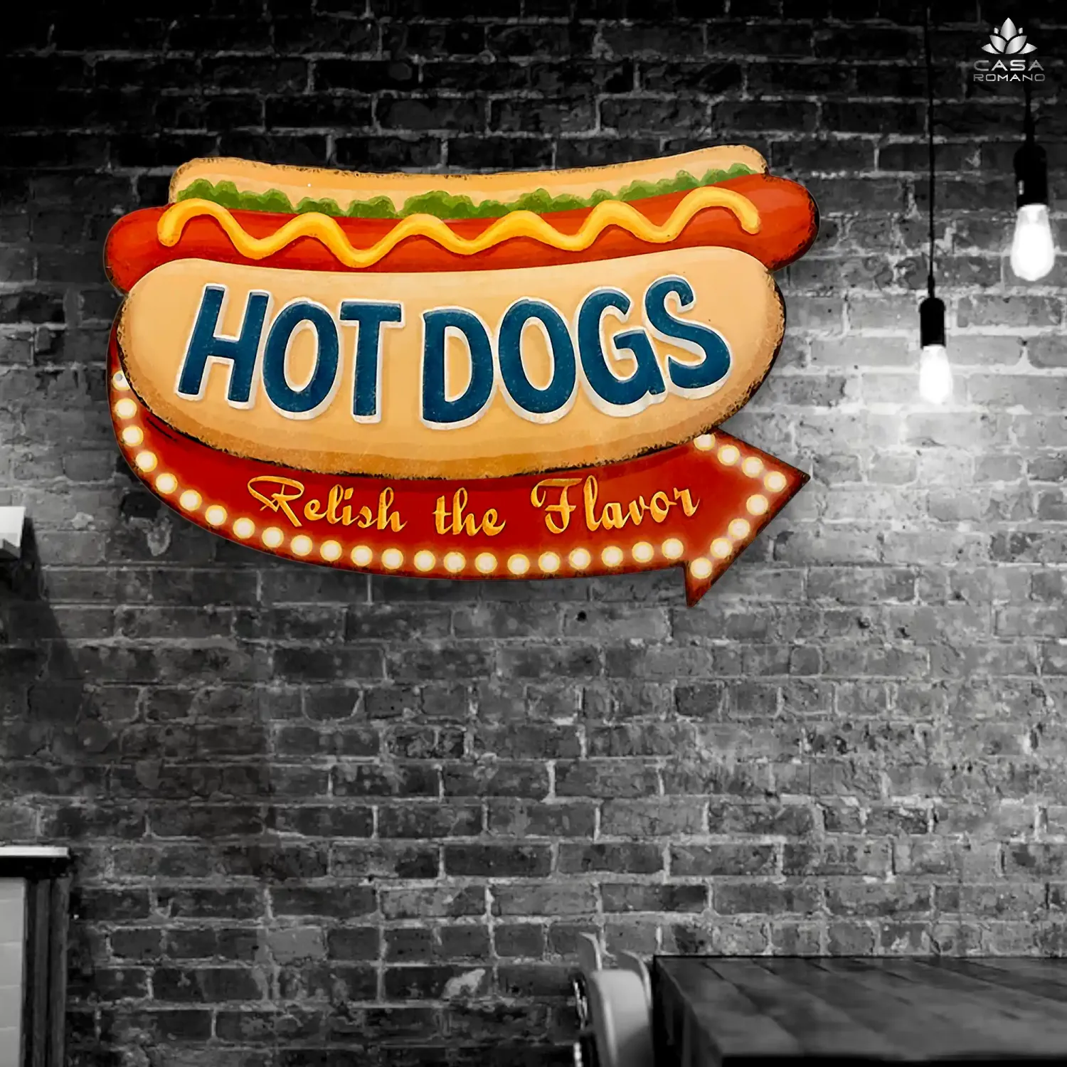 Blechschild &quot;Hot Dog&quot;  Retro-Deko
